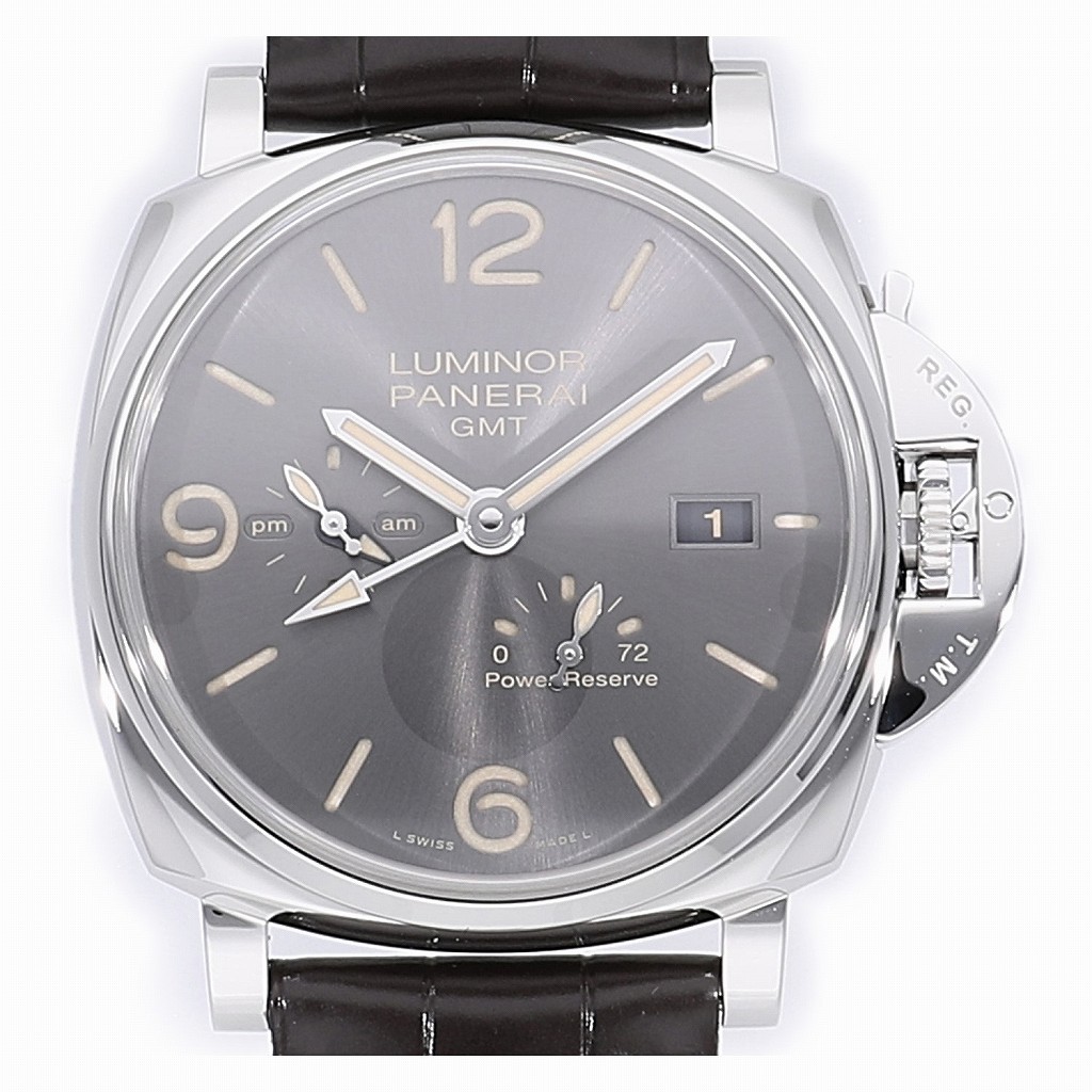 パネライ　ルミノールドゥエ コマ(3つ) P1096 | [新品]パネライ ルミノールドゥエ 3デイズ GMT パワー