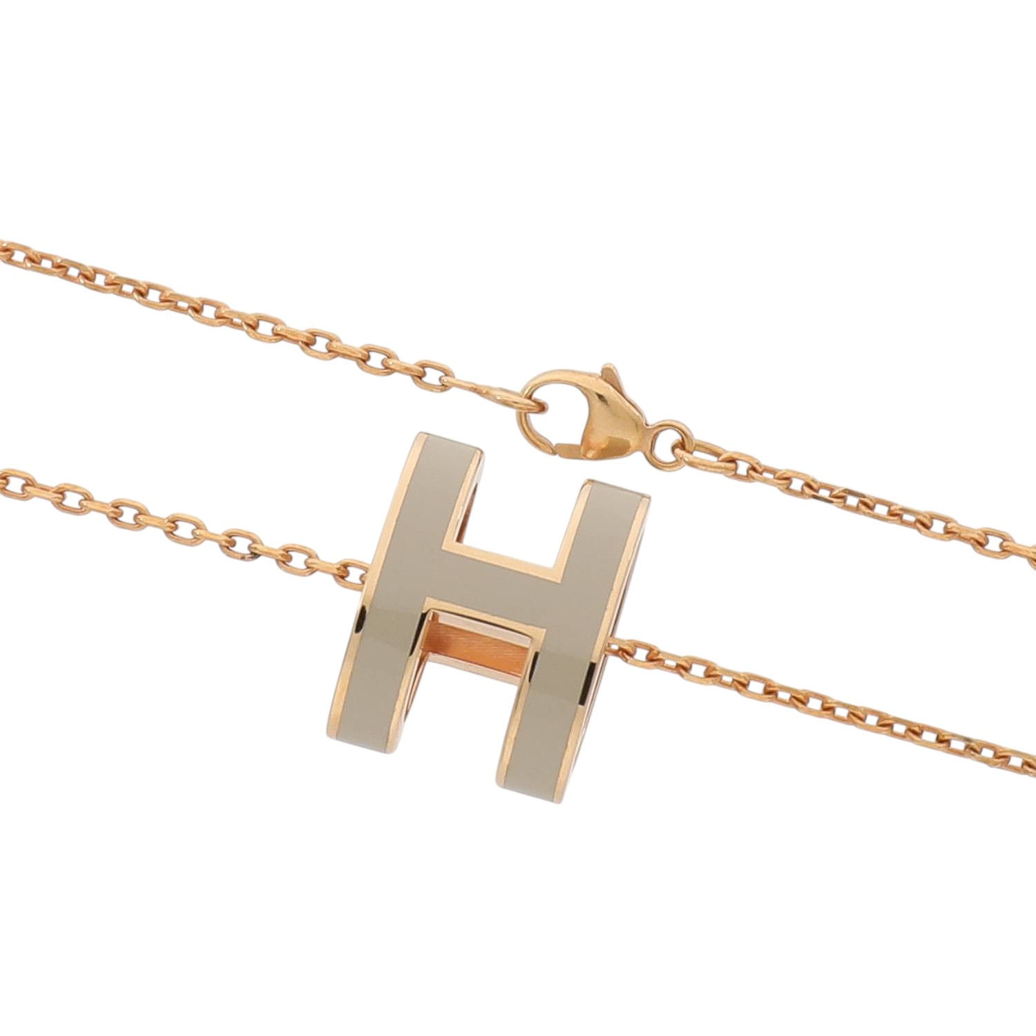 H30072 | [新品]エルメス ポップ H （アッシュ）ペンダント ネックレス