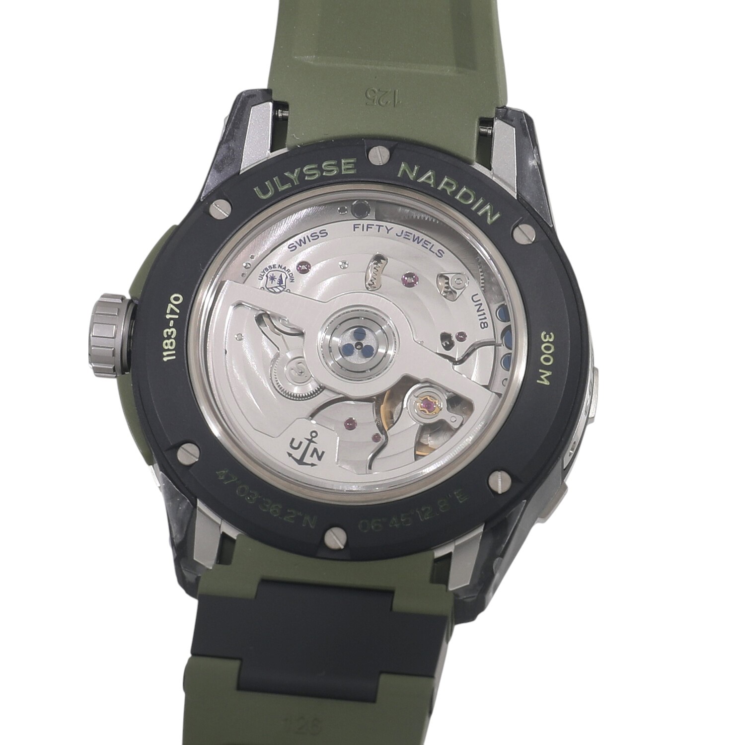 U10097 | [未使用]ユリスナルダン ダイバー ネット OPS 44MM 1183-170