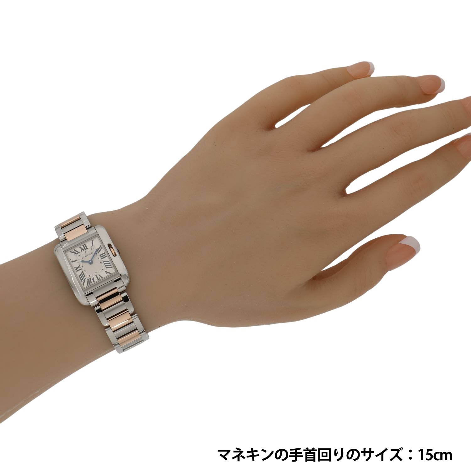 C11222 | [中古]カルティエ タンク アングレーズ SM W5310019 シルバー 