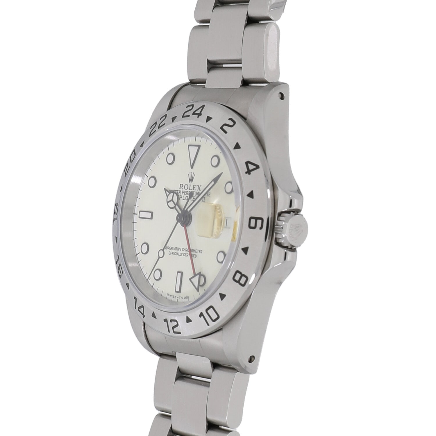 R6998 | [中古]ロレックス エクスプローラーII 16570 T番 アイボリー