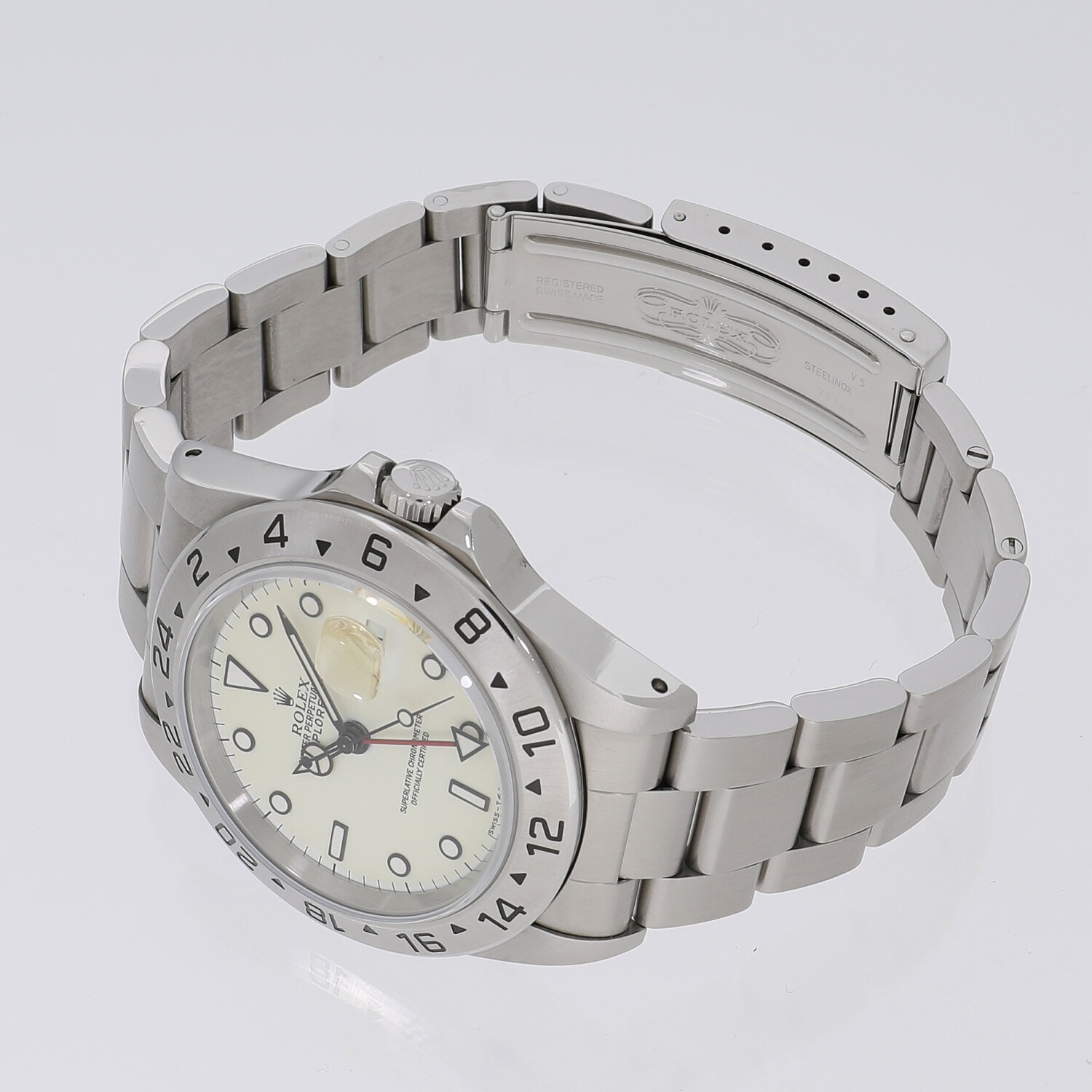 R6998 | [中古]ロレックス エクスプローラーII 16570 T番 アイボリー