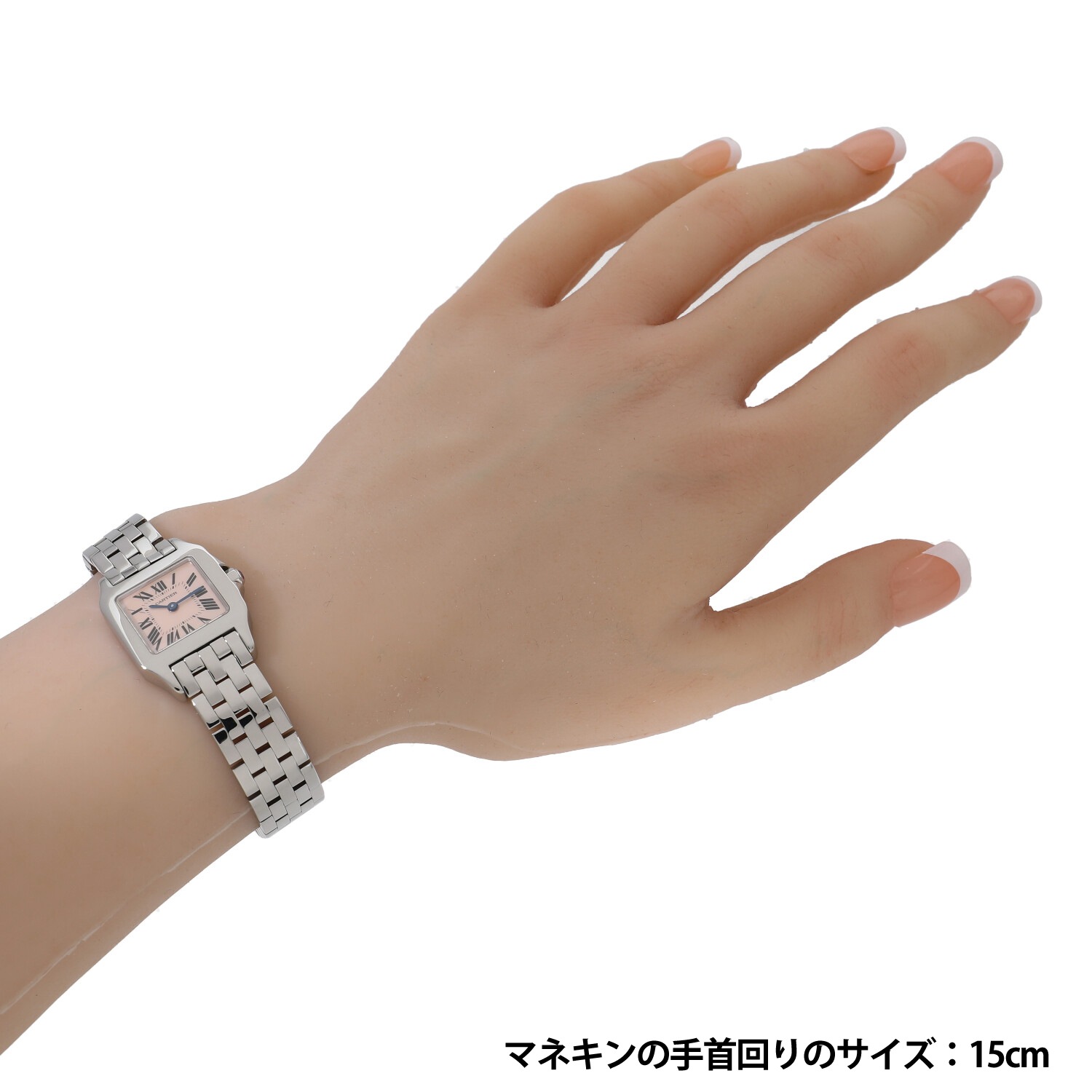 C8498 | [中古]カルティエ サントス ドゥ モアゼル W25075Z5 ピンク  