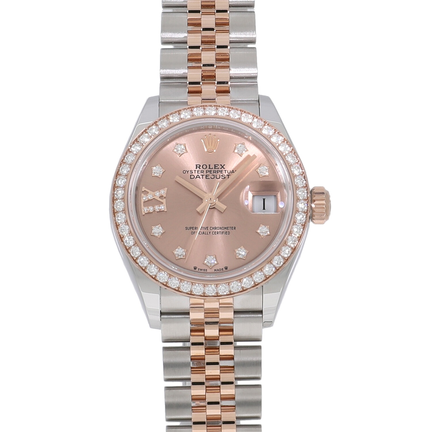 R6899 | [新品]ロレックス レディ デイトジャスト 28 ロゼカラー＊9P