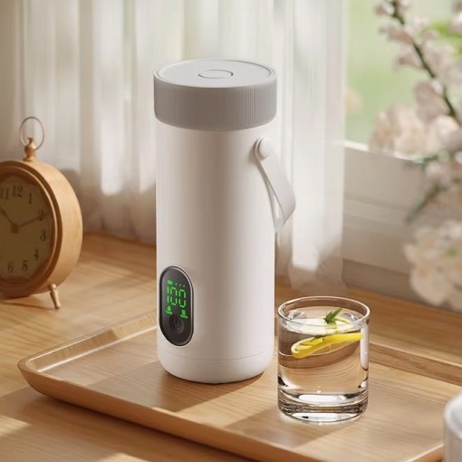 USB充電式コードレス電気ケトル  コードレスで6段階温度調節加熱可能！ コードレスで6段階温度調節加熱可能！USB充電式コードレス電気ケトル