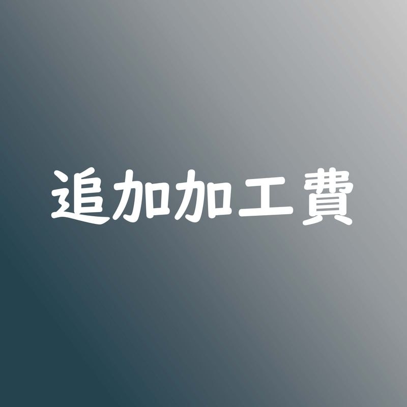 後日　追加加工費