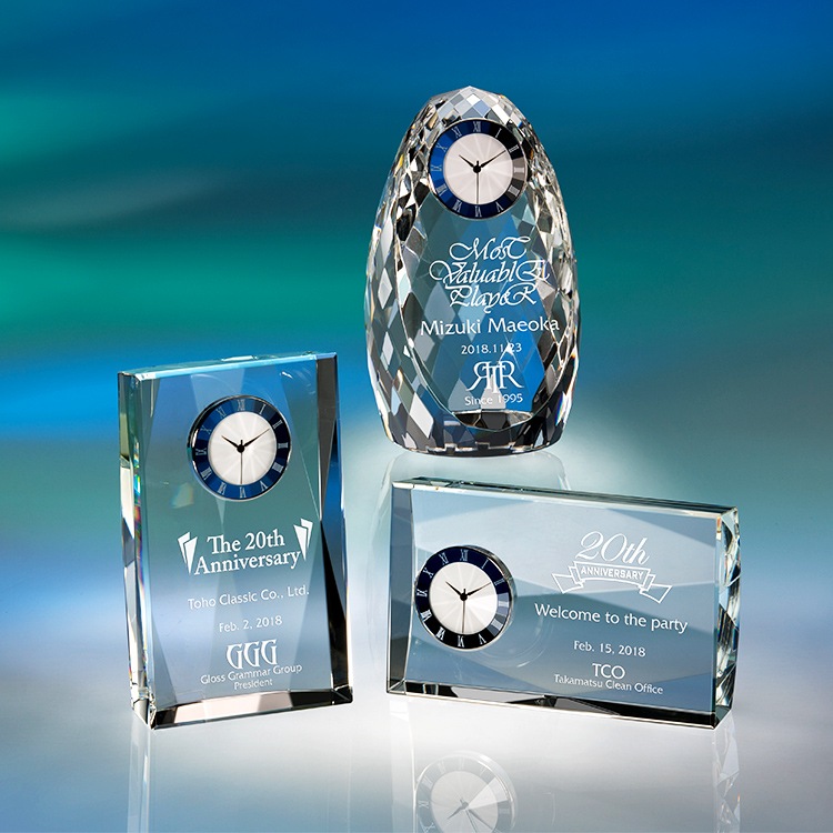 光学ガラスクリスタルトロフィー 表彰記念品 ZKG-1160 ガーキン