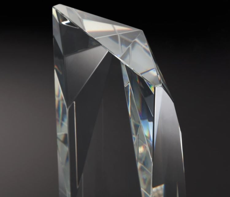 光学ガラスクリスタルトロフィー 表彰記念品 AK-1690 メテオ