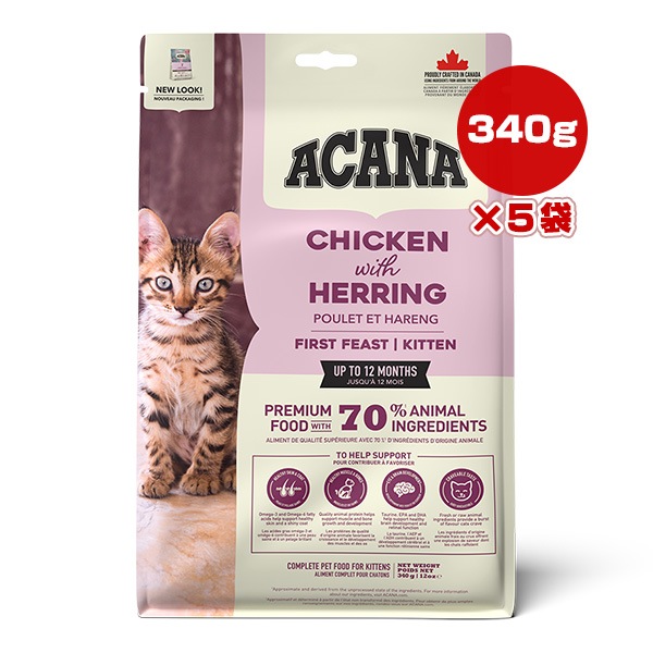 ������ �ե������ȥե������ȥ���å� 340g��5�� �����ʥե��ߥ꡼����ѥ� ��t �ڥå� �ա��� ǭ ����å� ACANA �������������ʡ�