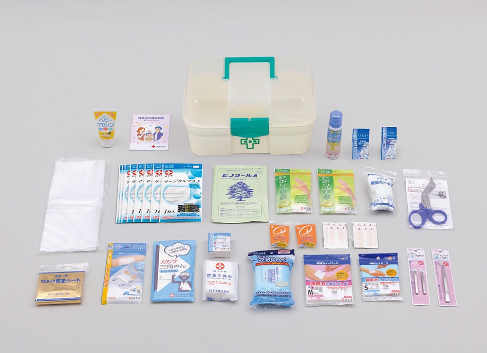 災害多人数用救急箱（約10人用） | □衛生用品,救急セット