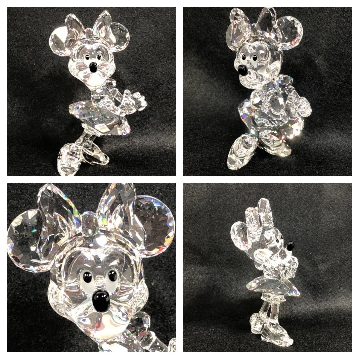 スワロフスキー ミニーマウス ディズニー 置き物 フィギリンクリスタル☆