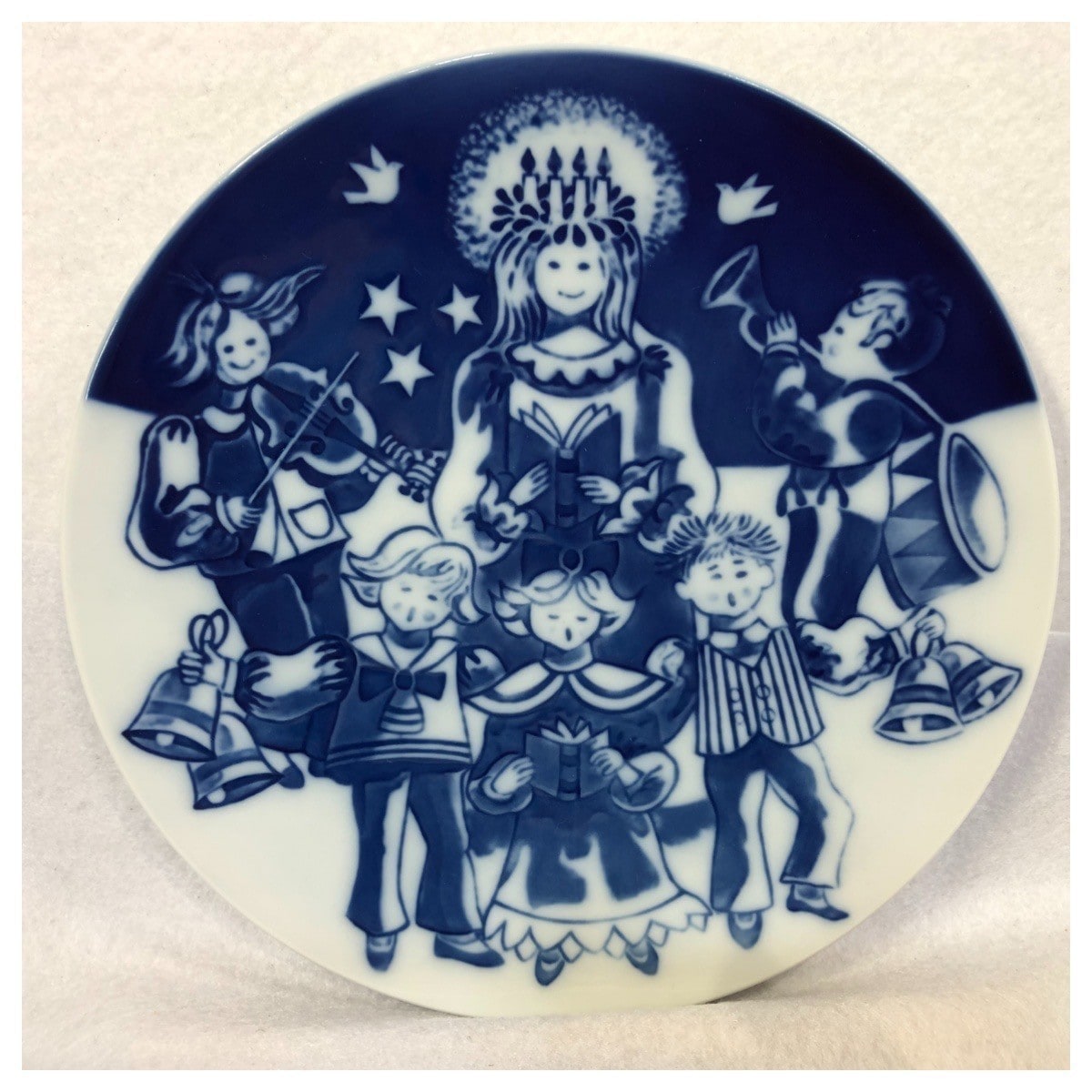 中古】ロイヤルコペンハーゲン チルドレンズクリスマスプレート ルシア