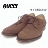 【中古】【送料無料】グッチ GUCCI スエード レースアップシューズ 靴 233498 ブラウン メンズ サイズ8|服飾雑貨|ファッション（衣類）