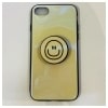 【未使用】スマイルリング付きホワイトキラキラスマホケースiphone78対応 ※メール便でお送りします※代引きはできません|ＩＴ機器
