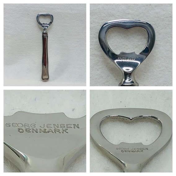   ハート型ボトルオープナー Georg Jensen ハート型ボトルオープナー