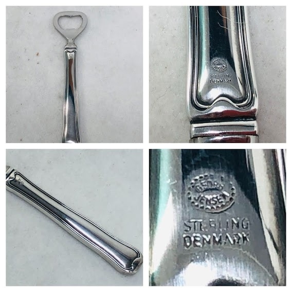 ジョージジェンセン 銀製ハート型ボトルオープナー ジョージジェンセン