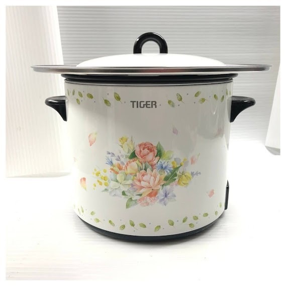 中古】電気フライヤー はやあげ タイガー魔法瓶 CFE-A100F(フラワー