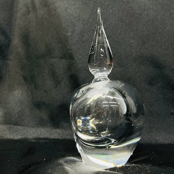 中古】スガハラガラス 香水瓶 SUGAHARA ハート パヒューム バーニーズ