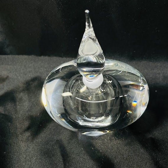 中古】スガハラガラス 香水瓶 SUGAHARA ハート パヒューム バーニーズ