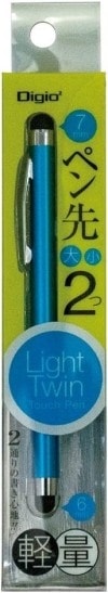 【未使用品】Digio2 ライトツインタッチペン ブルー ECTP-11BL|ＩＴ機器