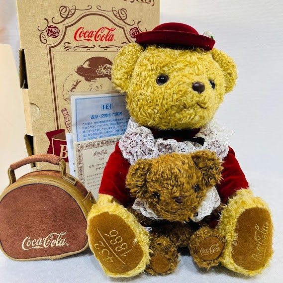 コカコーラブランド　1886体限定テディベア Coca-Cola コカ・コーラ BRAND BEAR ブランドベア 創業120周年記念