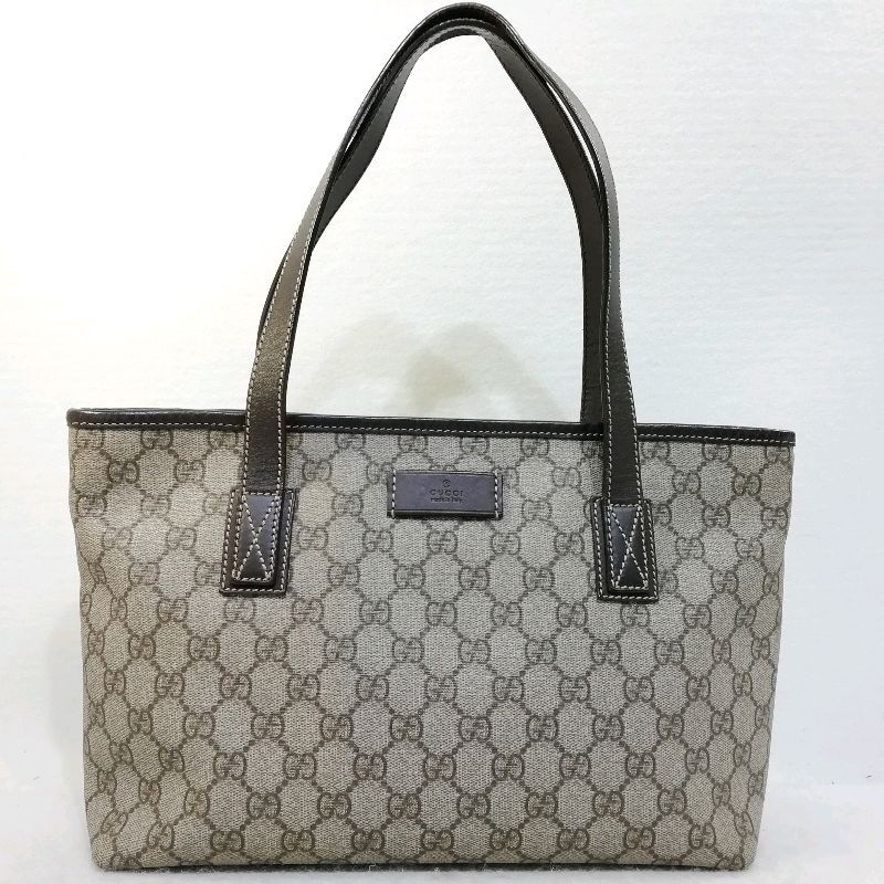 中古】GUCCI グッチ 211138.002123 トートバッグ GGスプリーム PVC