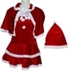 【未使用】サンタコスプレ衣装　3点セット　ワンピ　ポンチョ　帽子　Mサイズ　メイド　学園祭　体育祭【送料無料】メール便※代引き不可|メンズアパレル|ファッション（衣類）
