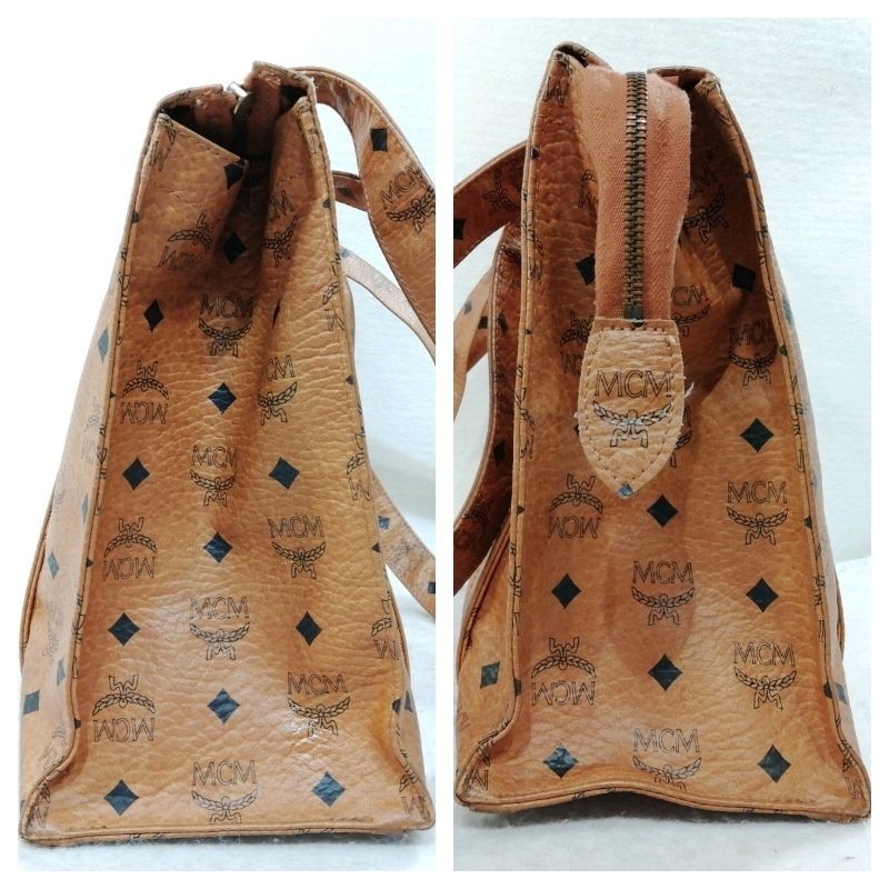 中古】MCM ショルダーバッグ キャメル×PCVレザー S5766 | ブランド