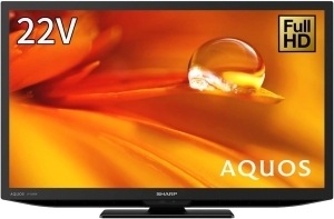 動作確認済】【中古】本体・リモコンのみ シャープ 22V型 液晶テレビ