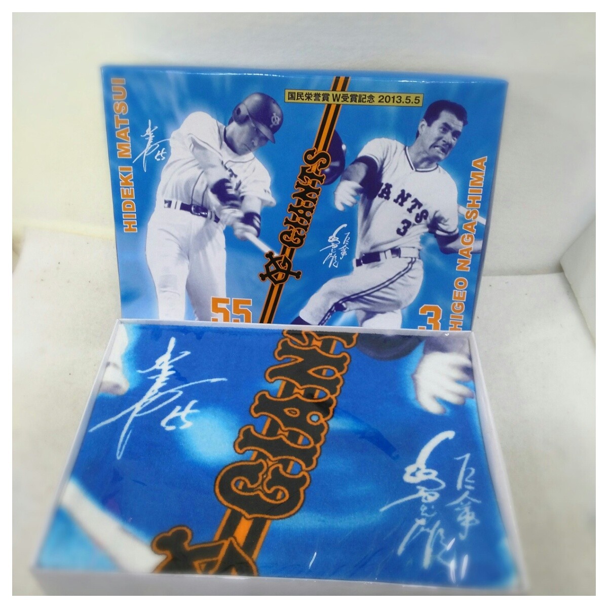 未使用品】読売ジャイアンツ 長嶋茂雄 松井秀喜 国民栄誉賞W受賞記念