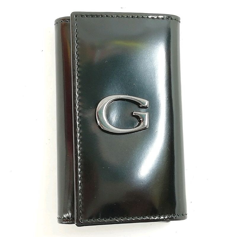 中古】GUCCI グッチ 6連キーケース ブラック エナメルレザー 033.2031