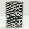 【未使用品】【送料無料】ZIPPO ゼブラ柄 ブラック×ホワイト シルバー オイルライター※メール便でお送りします【代引き不可】|ライター|ブランド品（装飾品）