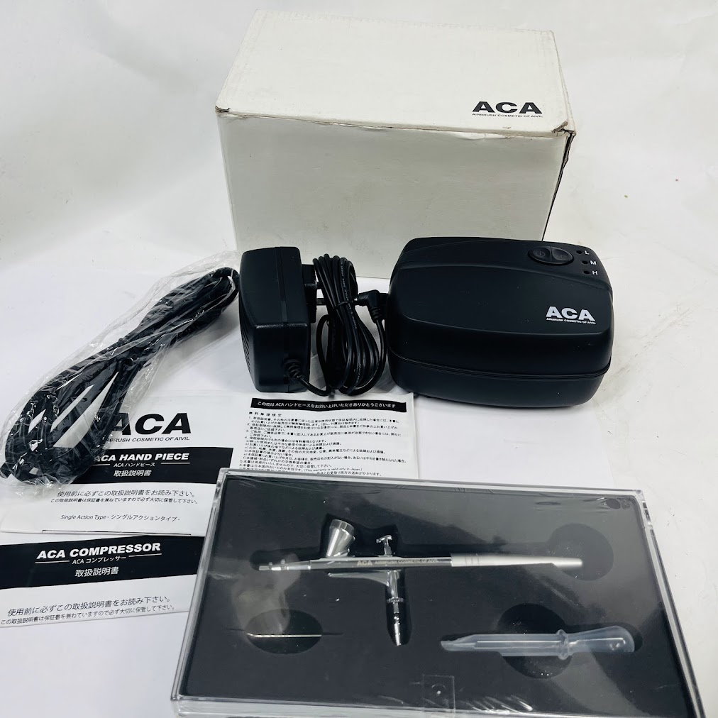 未使用】ACA エアブラシメイクアップセット ハンドピースケース入り 