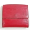 【中古】【送料無料】LOUIS VUITTON エピ レッド M6348E ポルトモネ・ビエカルトクレディ 2つ折り財布★ジャンク※メール便でお送りします【代引き不可】|財布|ブランド品（装飾品）