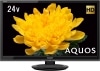 【動作確認済】【中古】本体・リモコンのみ シャープ 24V型 液晶テレビ AQUOS LC-24P5-B ブラック 2018年製|テレビ|家電