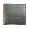 【中古】GUCCI 365487.493075　2つ折り財布 GG ブラック×レザー|グッチ|ブランド品（装飾品）