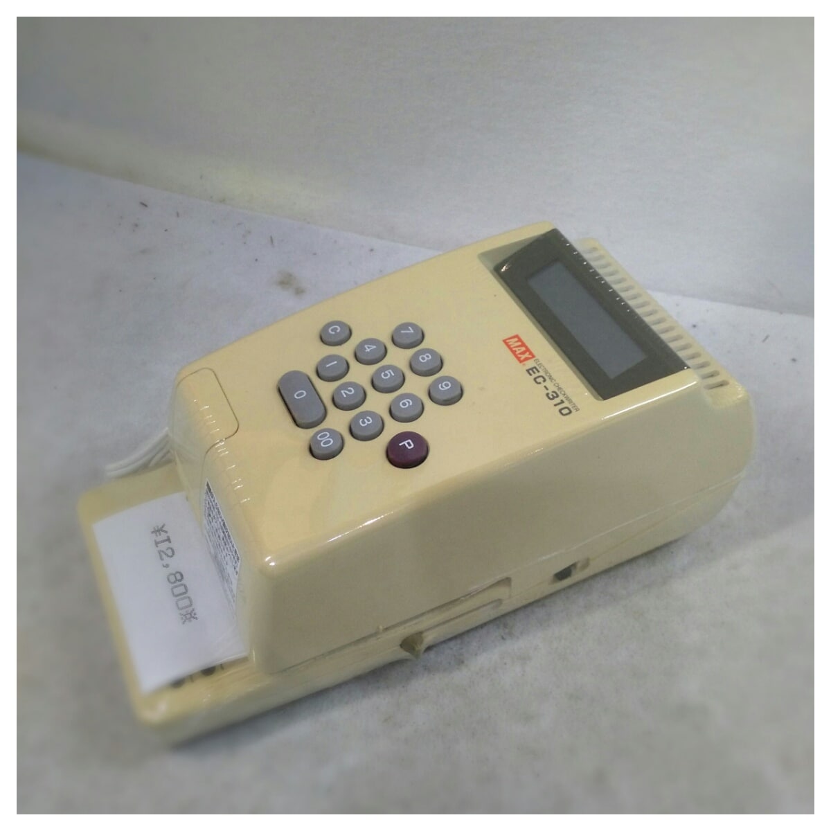 中古】日焼けあり・本体のみ マックス 電子チェックライタ EC-310