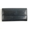 【中古】LOUIS VUITTON M63592 エピ 長財布 ノワール ポシェットポルトモネクレディ★タバコ臭|ルイヴィトン|ブランド品（装飾品）