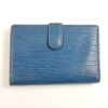 【中古】LOUIS VUITTON M63245 エピ 2つ折りがま口財布 トレドブルー ポルトモネ・ビエヴィエノワ|ルイヴィトン|ブランド品（装飾品）