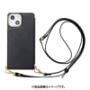 【未使用品】【iPhone13 mini ケース】Cross Body Case Glitter black|ＩＴ機器