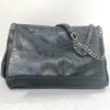 【中古】ZARA ザラ ロックフラップショルダーバッグ ブラック×合皮|バッグ|ブランド品（装飾品）