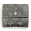 【中古】LOUIS VUITTON モノグラム M61654 ポルトモネ・ビエカルトクレディ Wホック２つ折り財布|ルイヴィトン|ブランド品（装飾品）