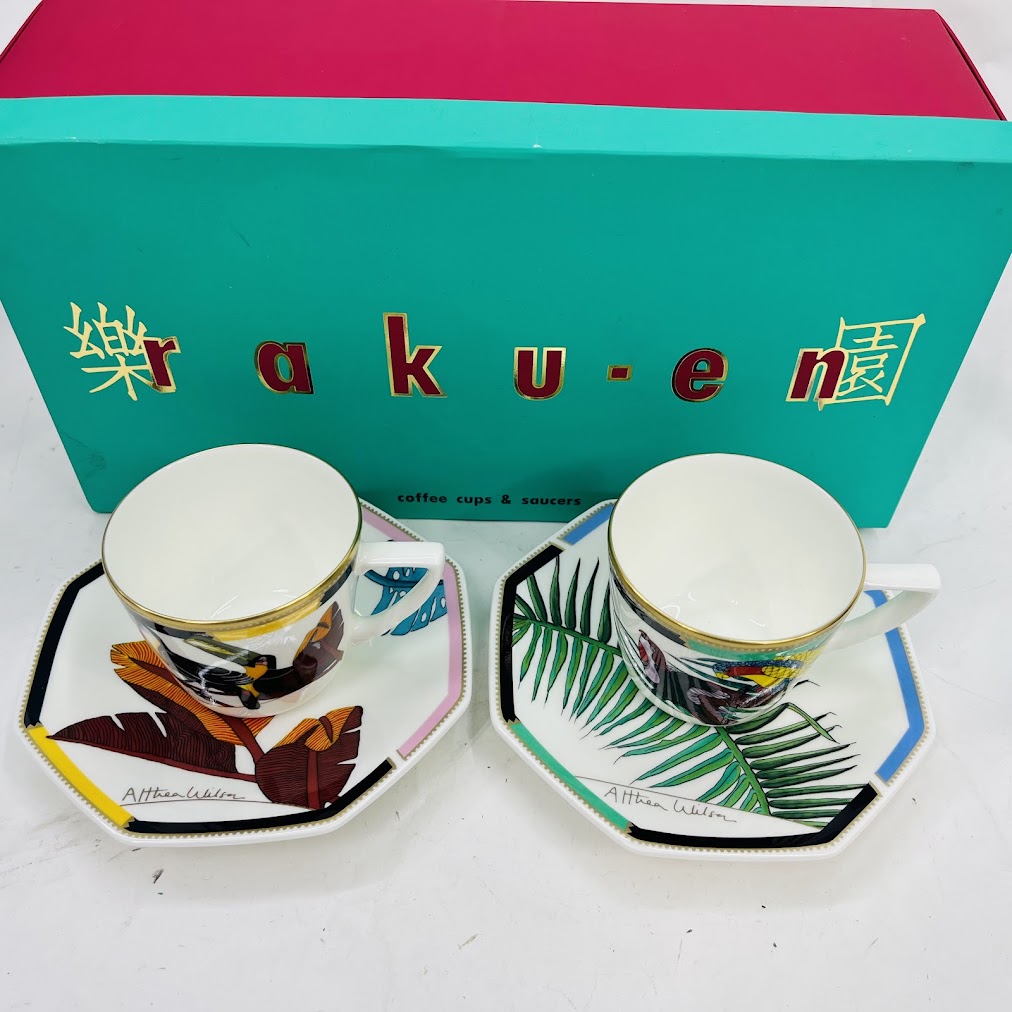 資生堂92年花椿CLUB感謝品 マグカップ楽園アルシア・ウィルソン 4つ 