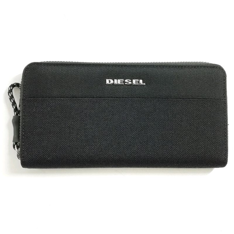中古】ディーゼル 長財布 X07753 P2676 H1669 ブラック×ナイロン