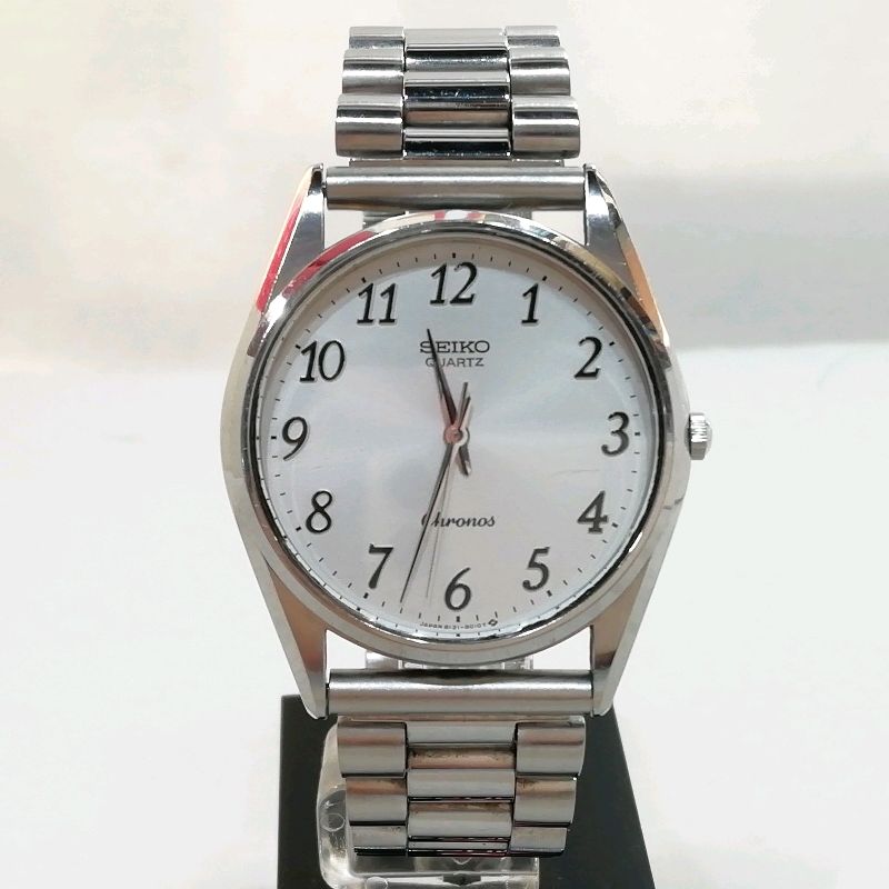 中古】SEIKO セイコー クロノス メンズ クォーツ 8121-8000 ベルト非