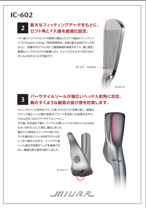 三浦技研 IC-602｜単品・セットアイアン販売【三浦技研 正規取扱