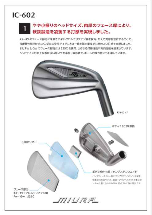 IC-602 三浦技研 ｜アイアン 単品・セット【三浦技研 正規取扱店