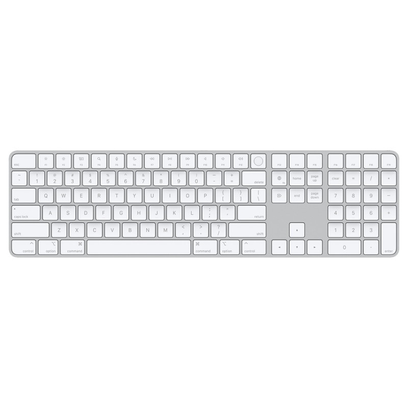 Apple アップル Magic Keyboard 英語(US) Appleシリコン搭載 Macモデル用 Touch ID搭載 テンキー付き ホワイト MK2C3LL/A 国内正規品