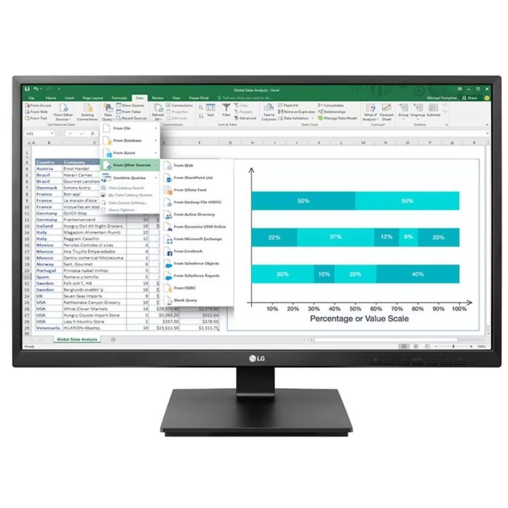 LG Electronics モニター 液晶ディスプレイ 24BK550Y-B(23.8インチ フルHD IPS ノングレア D-Sub DVI HDMI DisplayPort チルト スイベル 高さ ピボット Vesa 3年間保証 ) ブラック