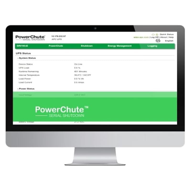 シュナイダーエレクトリック APC 電源管理ソフトウェア 無停電電源装置 UPS用 PowerChute Serial Shutdown for Business SSPCSSWLJ